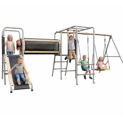 Metal swing set heavy duty - metal,