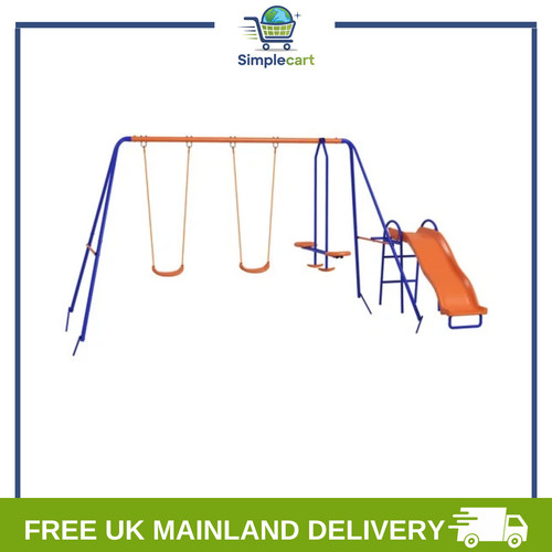Garden swing set with - in,
