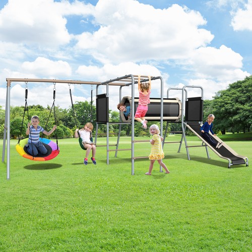 Metal swing set for - 6,