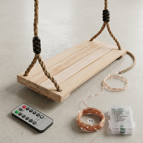 Wooden tree swing seat - seat, with