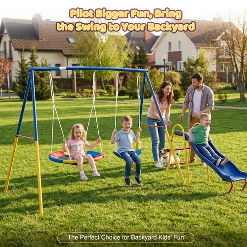 Swing set with slide - 3-in-1,