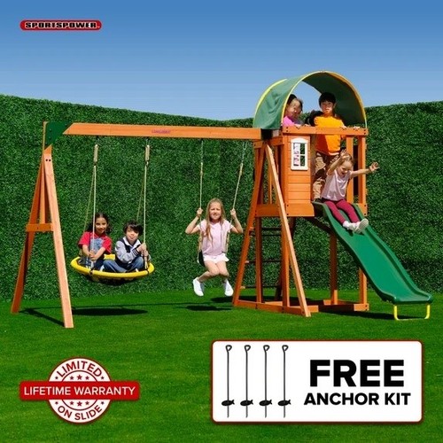 Outdoor wooden swing set - outdoor,