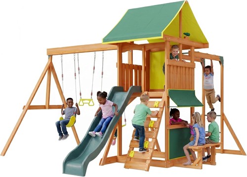 Solid wood outdoor playground - outdoor,