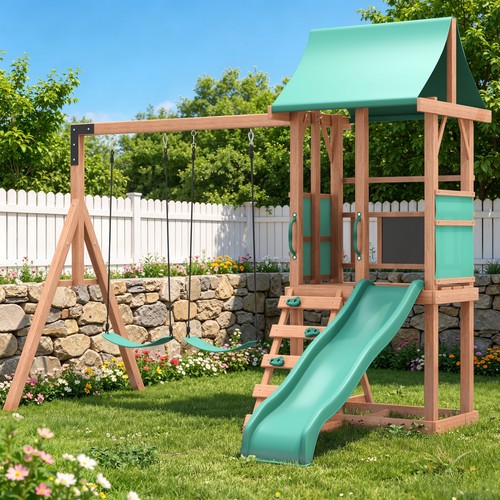 Cedar swing set slide - cedar,