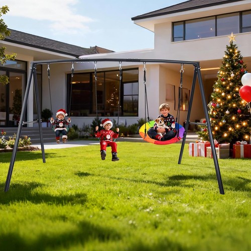 600lb metal swing set heavy - swing,