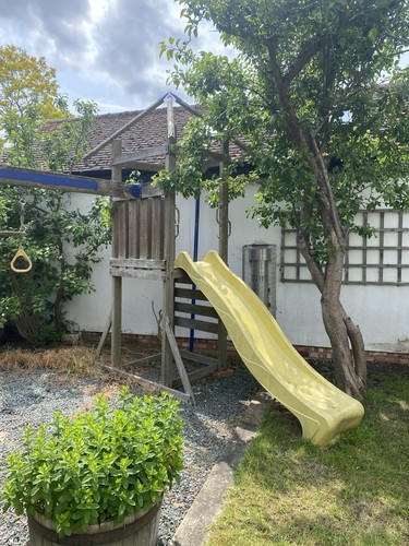 Playtime wooden swing set - wooden, with