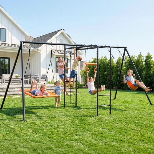 Metal swing set for kids - for,