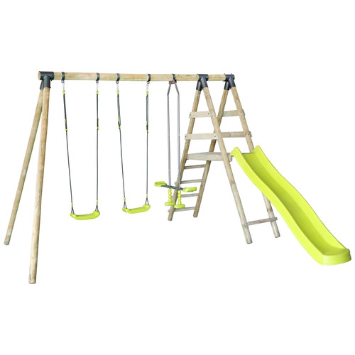 Wooden play centre - wooden, swing