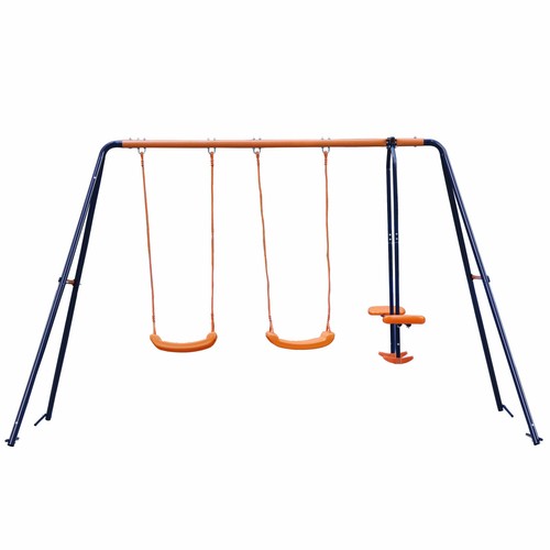 Outdoor double swings set - double,